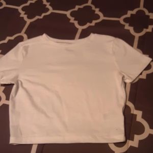 White crop top